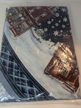 Keepsake Quilting Wintersburg Christmas Tree Skirt Kit 48" #3060 Town Snow Blue